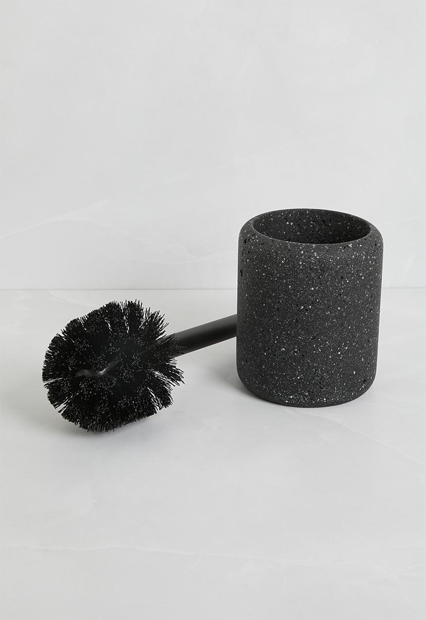 Sixth Floor - Terrazo Toilet Brush Holder Black