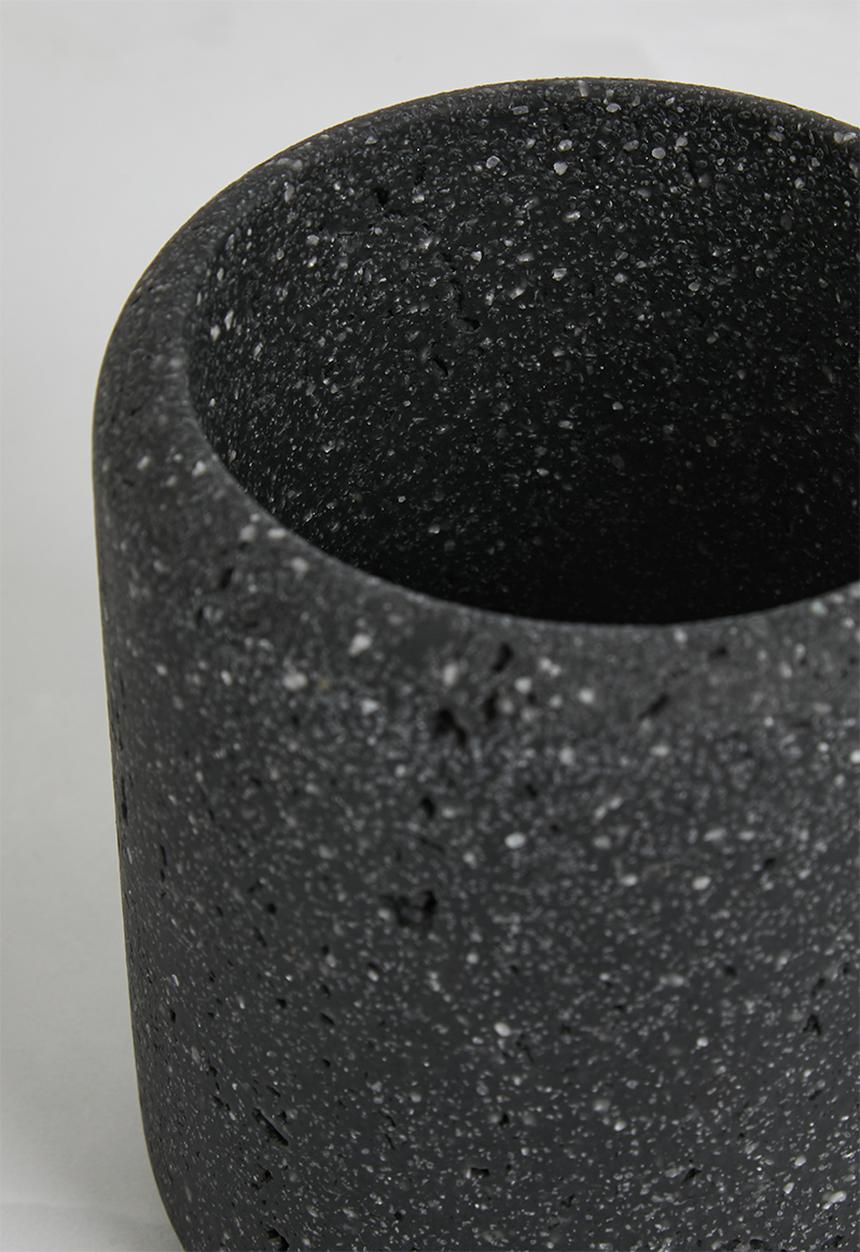 Sixth Floor - Terrazo Toilet Brush Holder Black