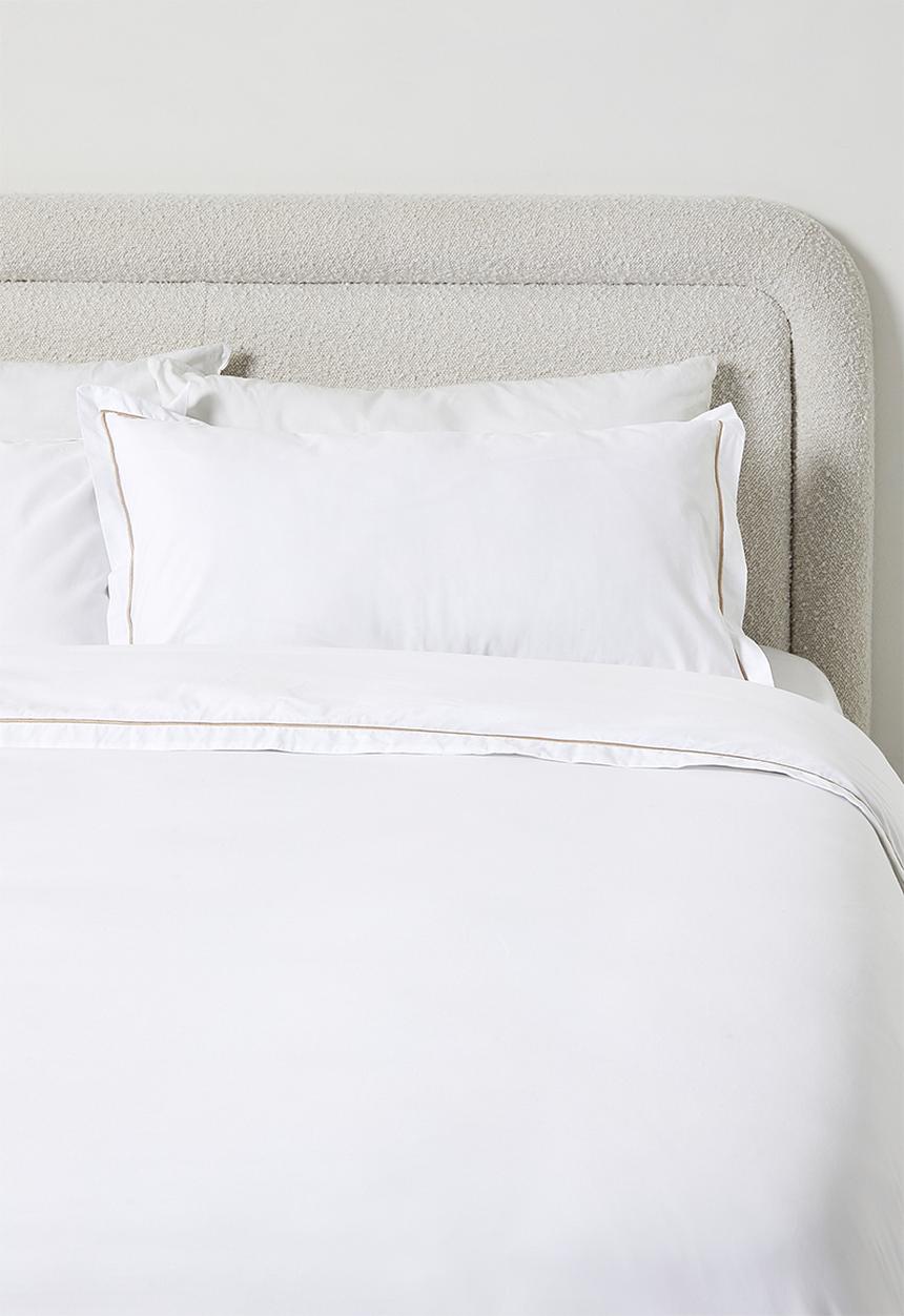 Sixth Floor - Oxford Satin Stitch Cotton Duvet Set Natural