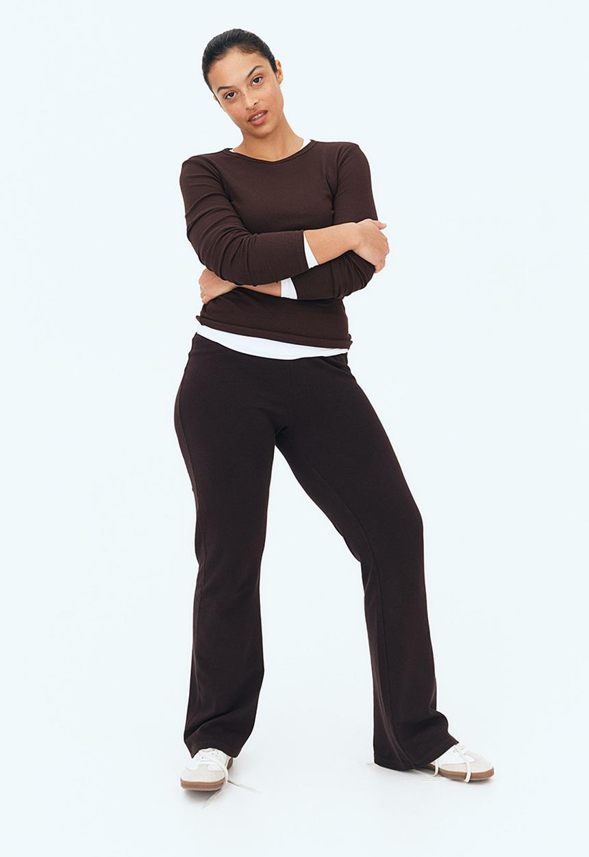 H&M - Flared leggings - dark brown