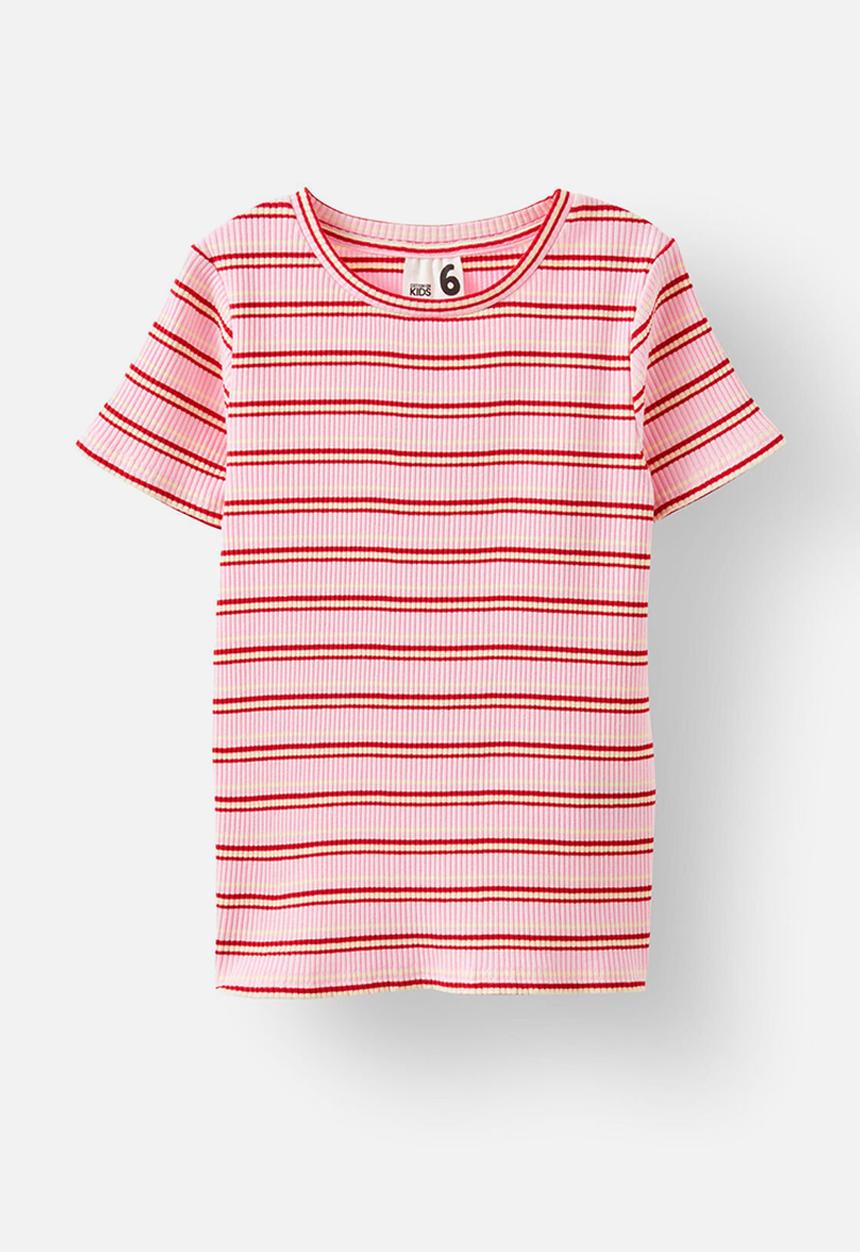 Cotton On - Raya baby tee - fairy pink/rainbow