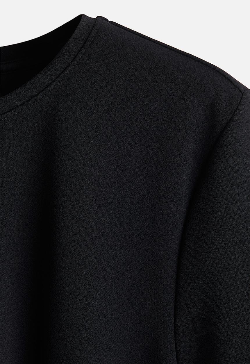 H&M - Waisted top - black