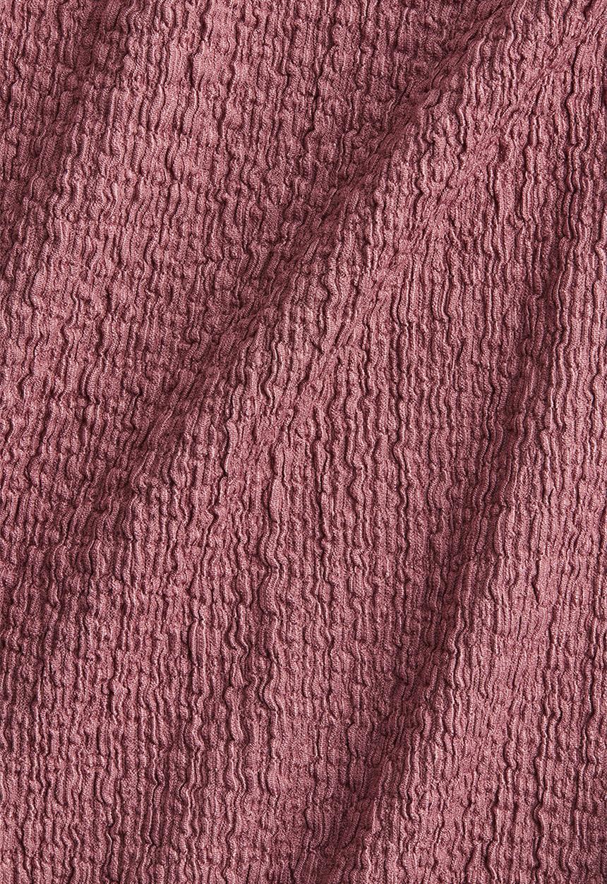H&M - Overlock-detail crinkled dress - old rose