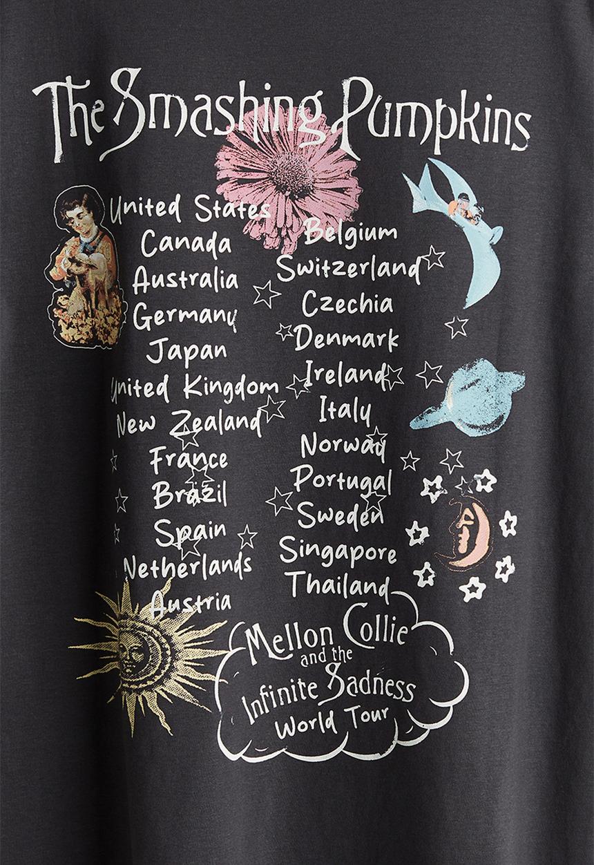 H&M - Oversized printed t-shirt - dark grey the smashing pumpkins