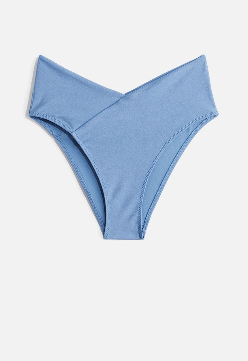 H&M - High waist cheeky bikini bottoms - blue