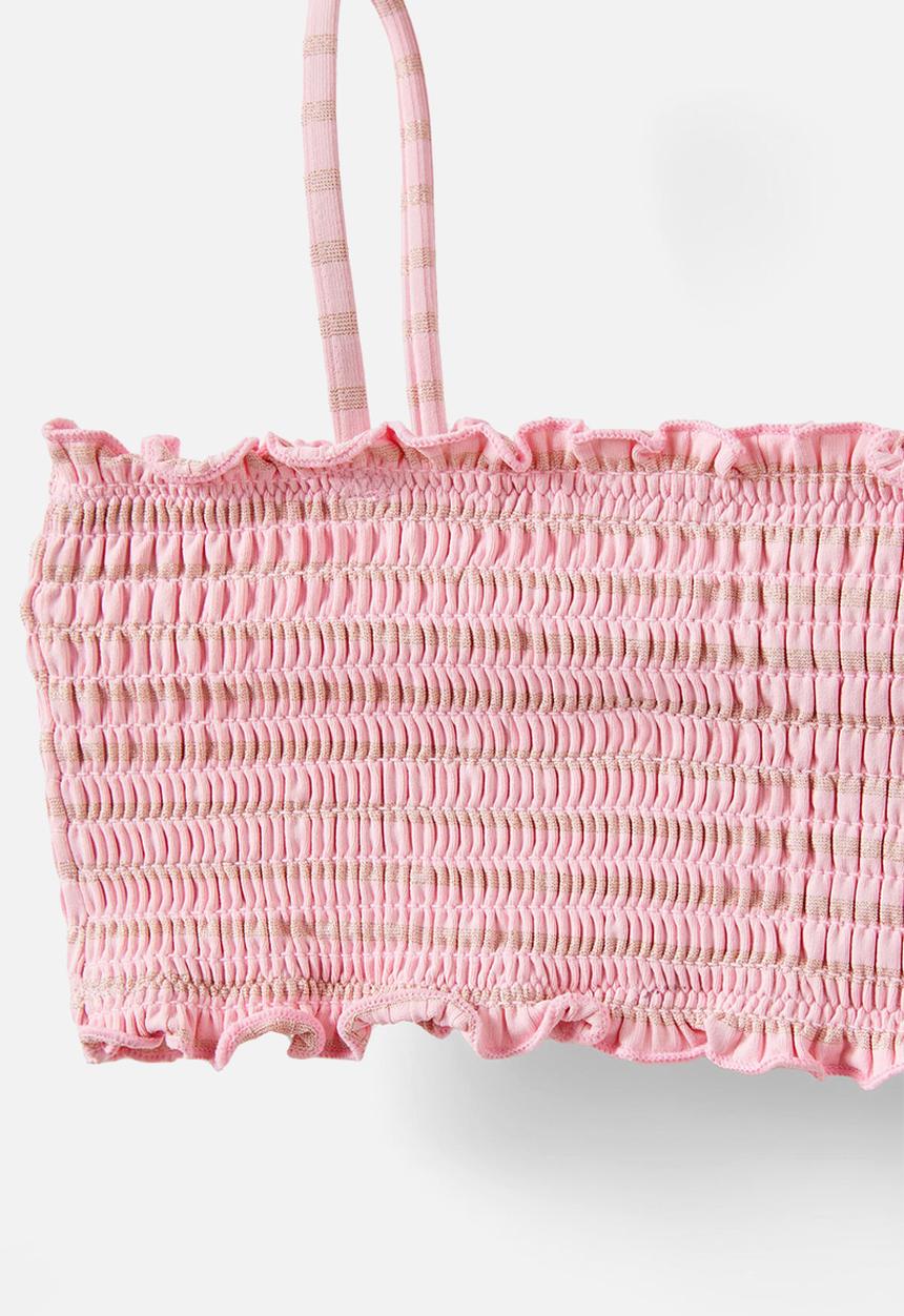 Cotton On - Elsie bikini - marshmellow/shimmer stripe