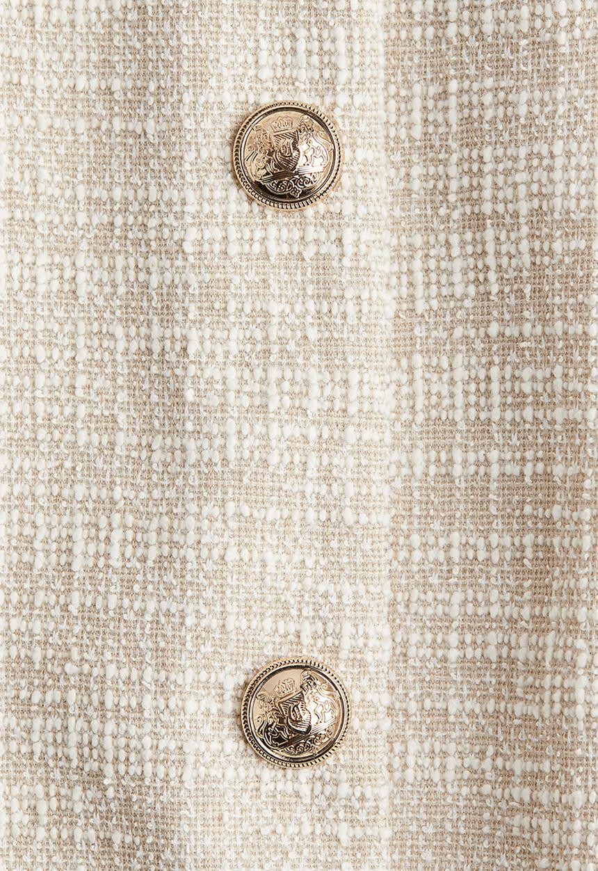 H&M - Bouclé jersey waistcoat - light beige marl