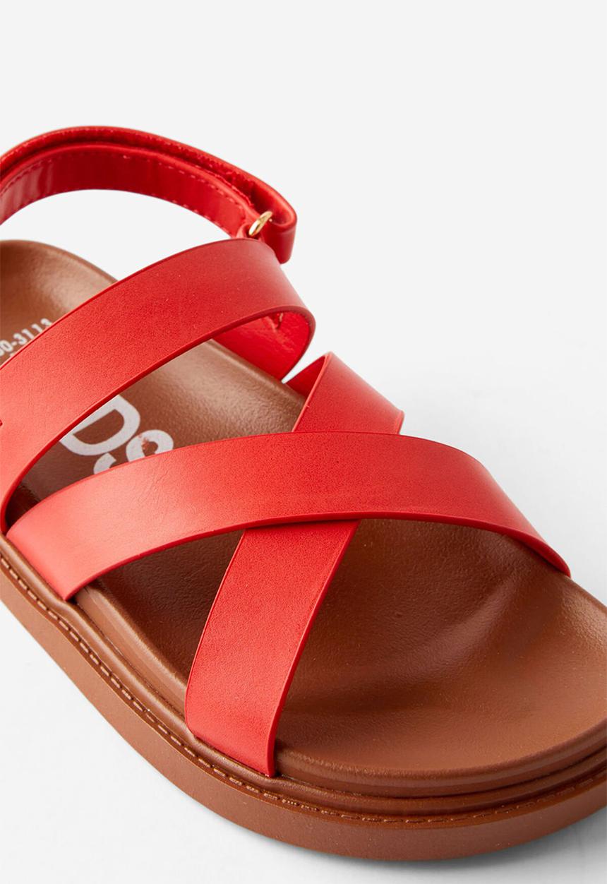 Cotton On - Blair Multi Strap Sandal - Varsity Red