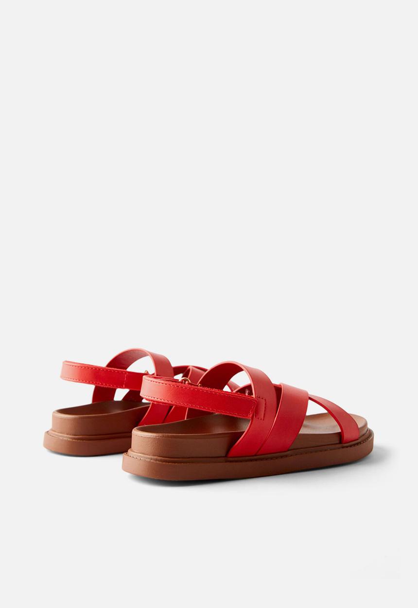 Cotton On - Blair Multi Strap Sandal - Varsity Red