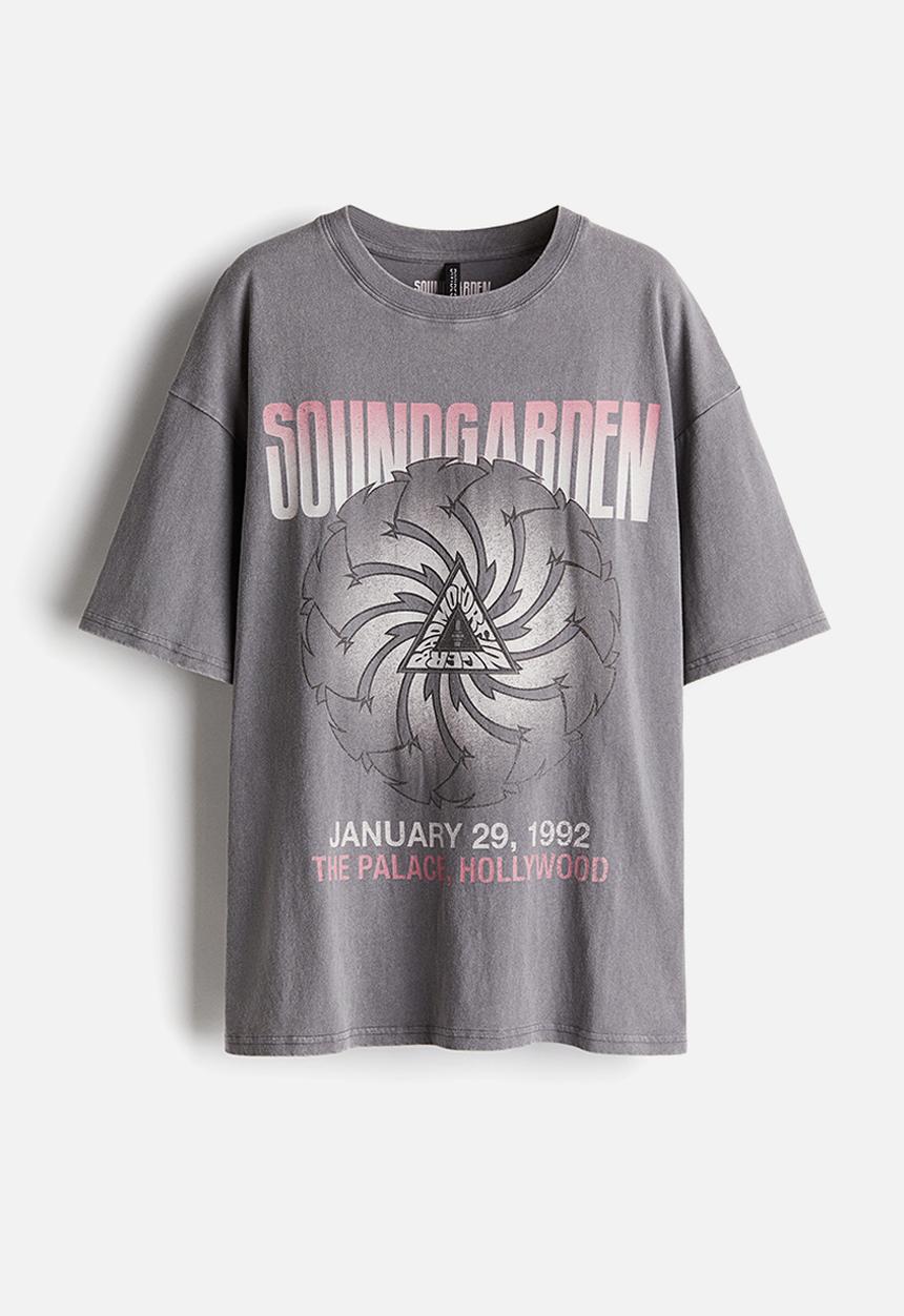Oversized printed t-shirt - grey/soundgarden - 1257580021