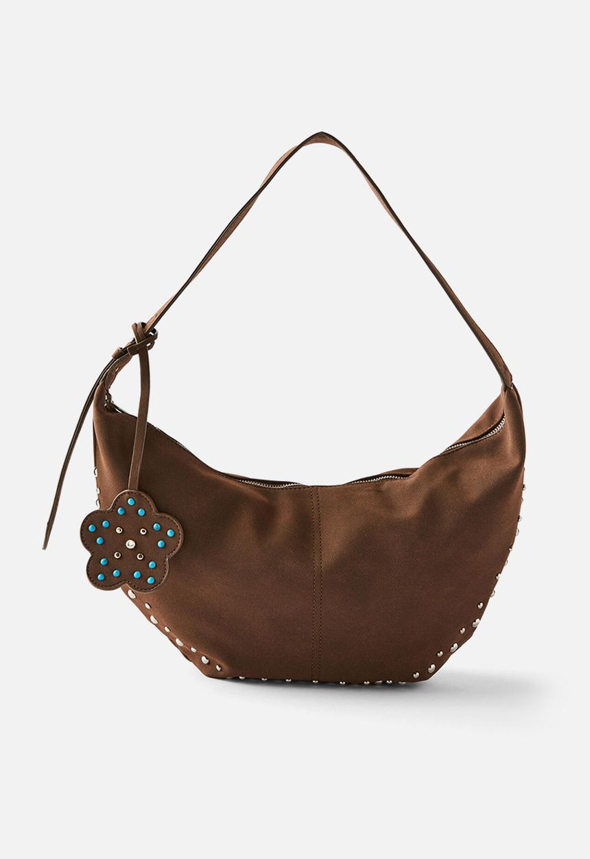 Rubi - Gracie collection underarm bag- choc studs/flower