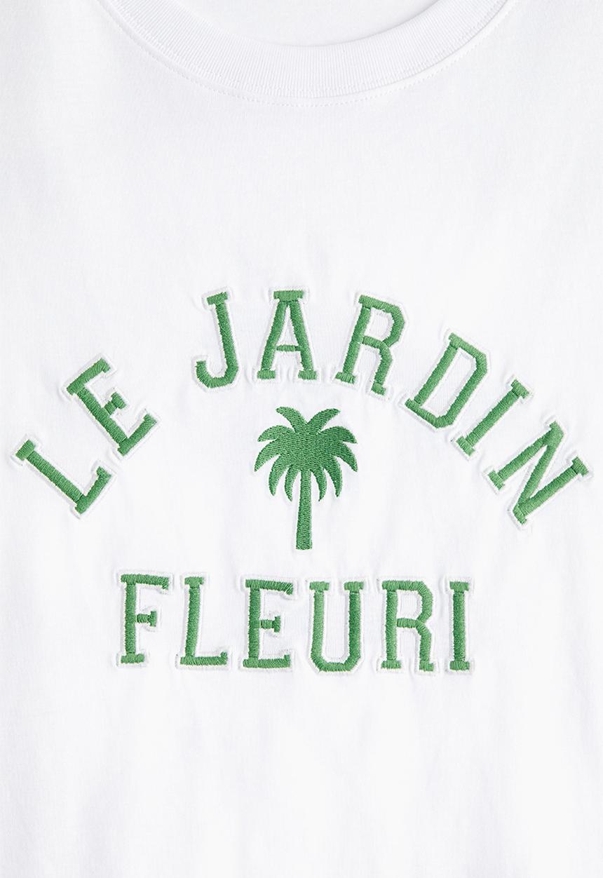 H&M - Oversized t-shirt - white le jardin