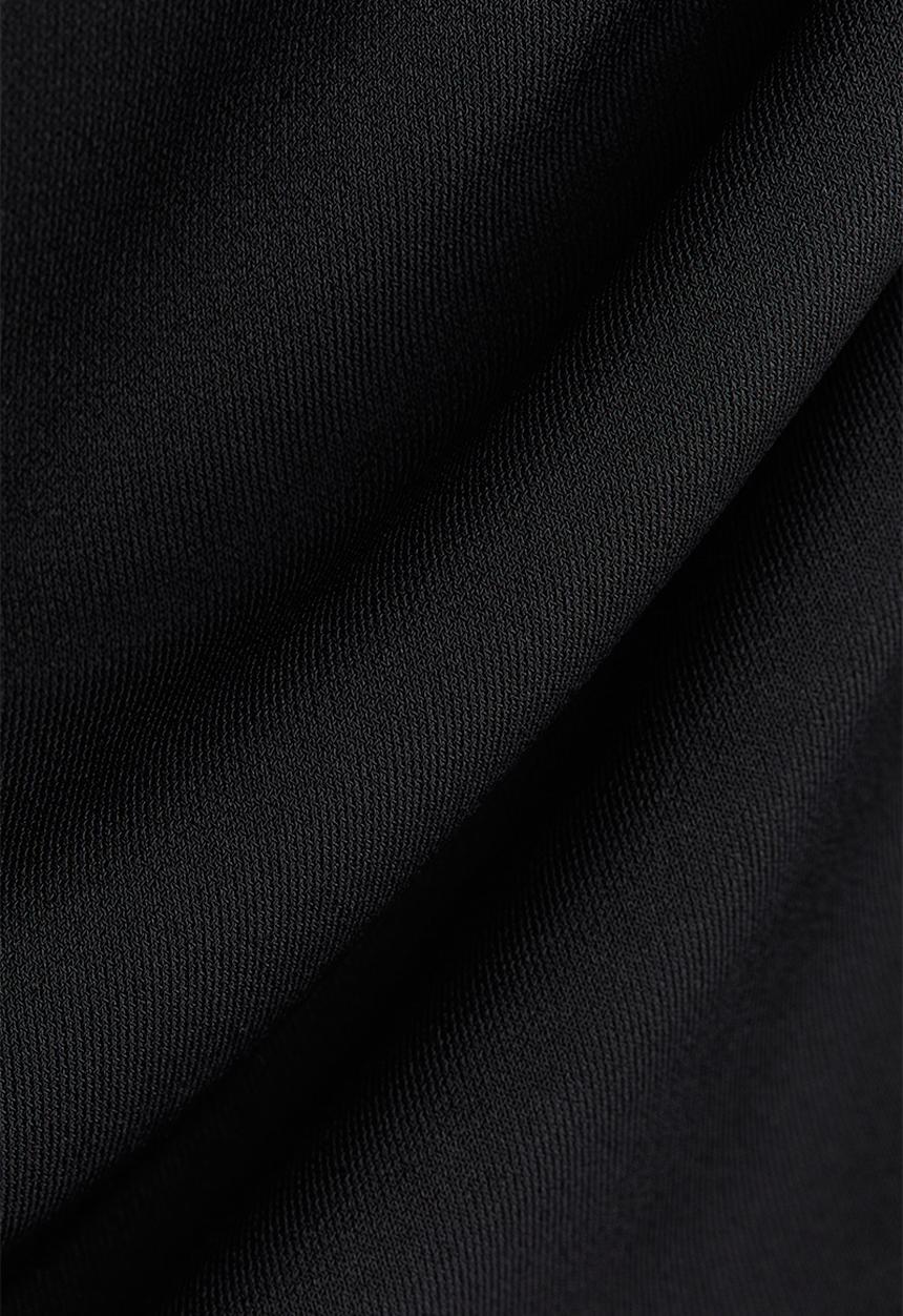 H&M - Draped turtleneck top - black