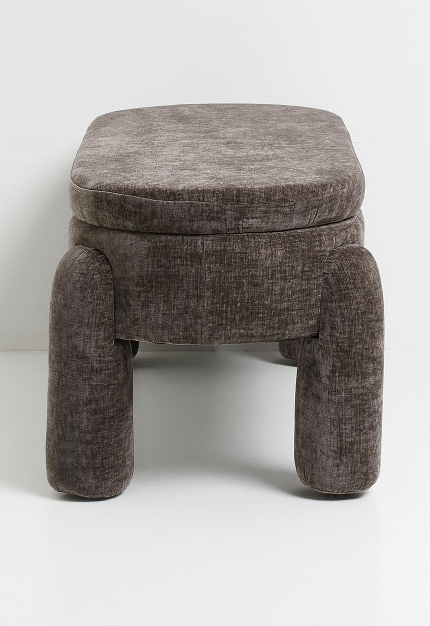 Sixth Floor - Perry Storage Bench Ottoman - Charcoal