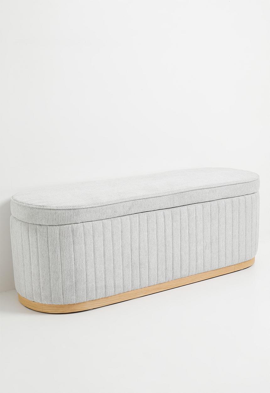 Sixth Floor - Theo Storage Bench Ottoman - Grey
