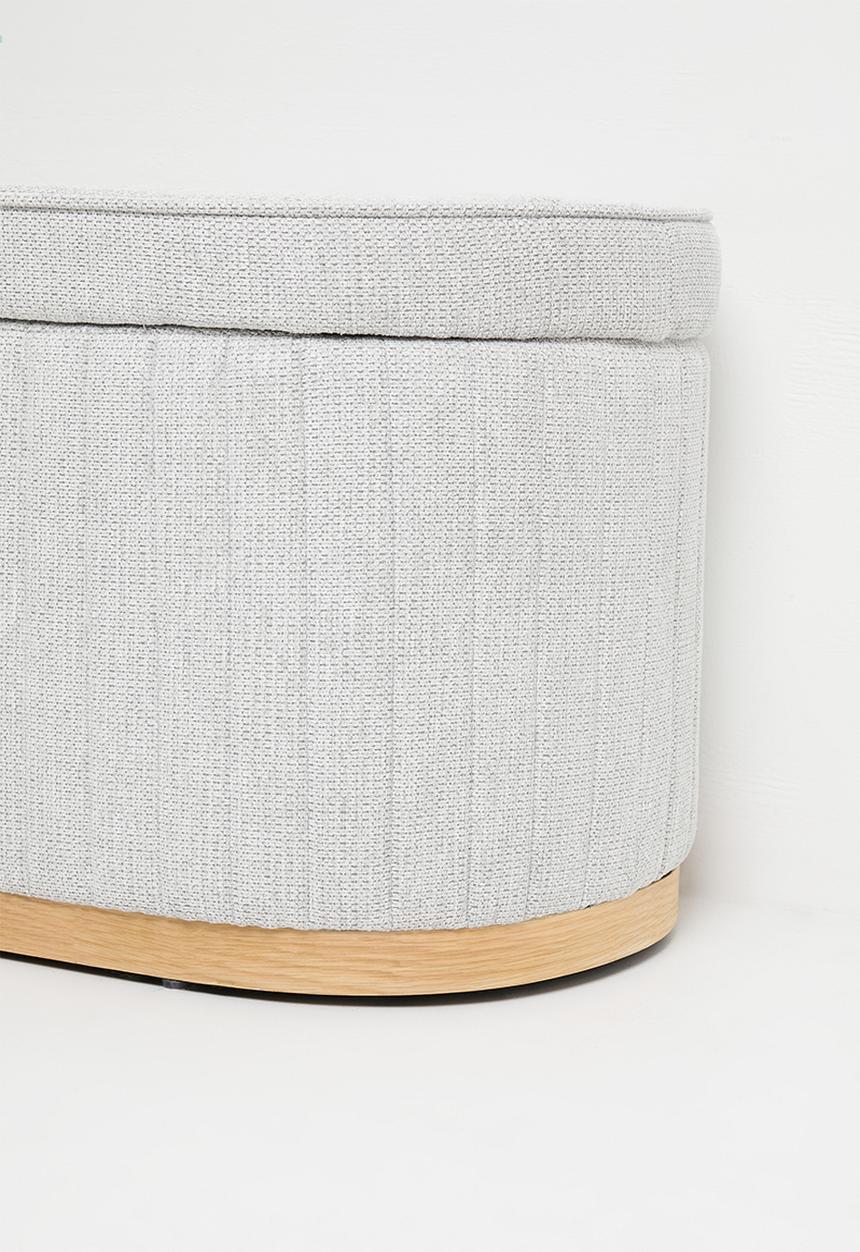 Sixth Floor - Theo Storage Bench Ottoman - Grey