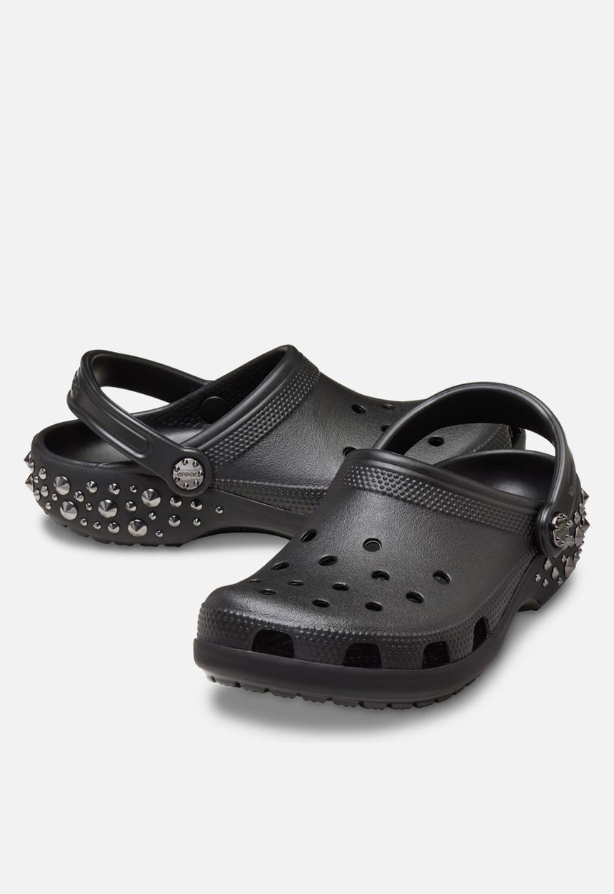 Crocs - Classic sic studded clog - black