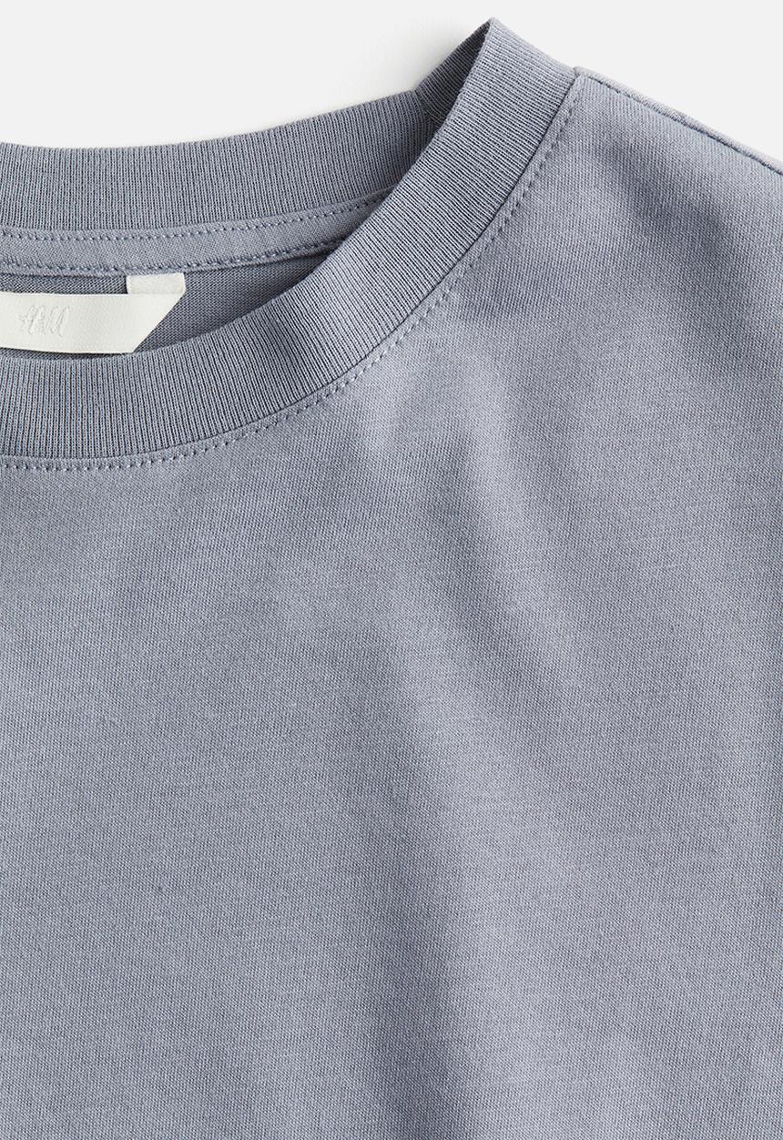 H&M - Cotton t-shirt - grey-blue