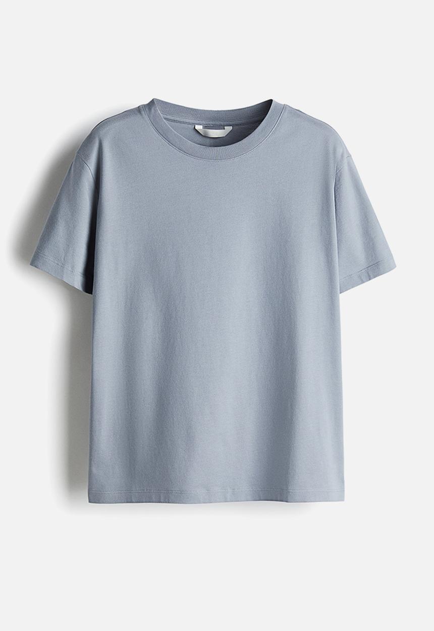 H&M - Cotton t-shirt - grey-blue