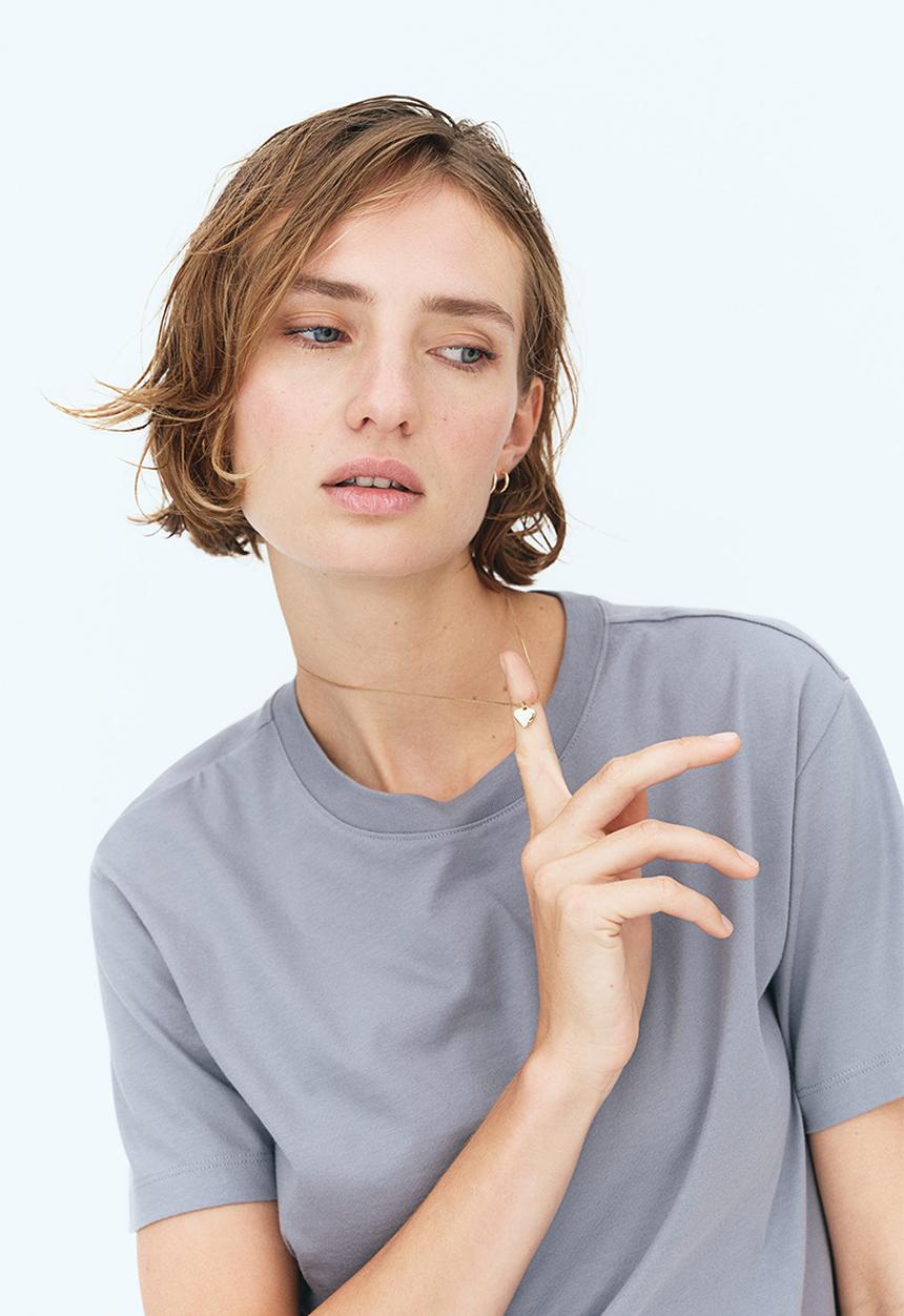 H&M - Cotton t-shirt - grey-blue