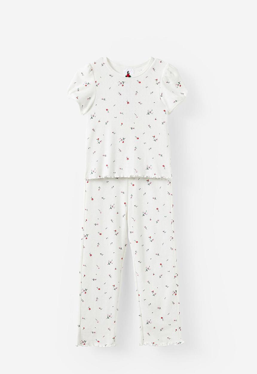 Cotton On - Evie short/long pyjama set - vanilla/ditsy daisy