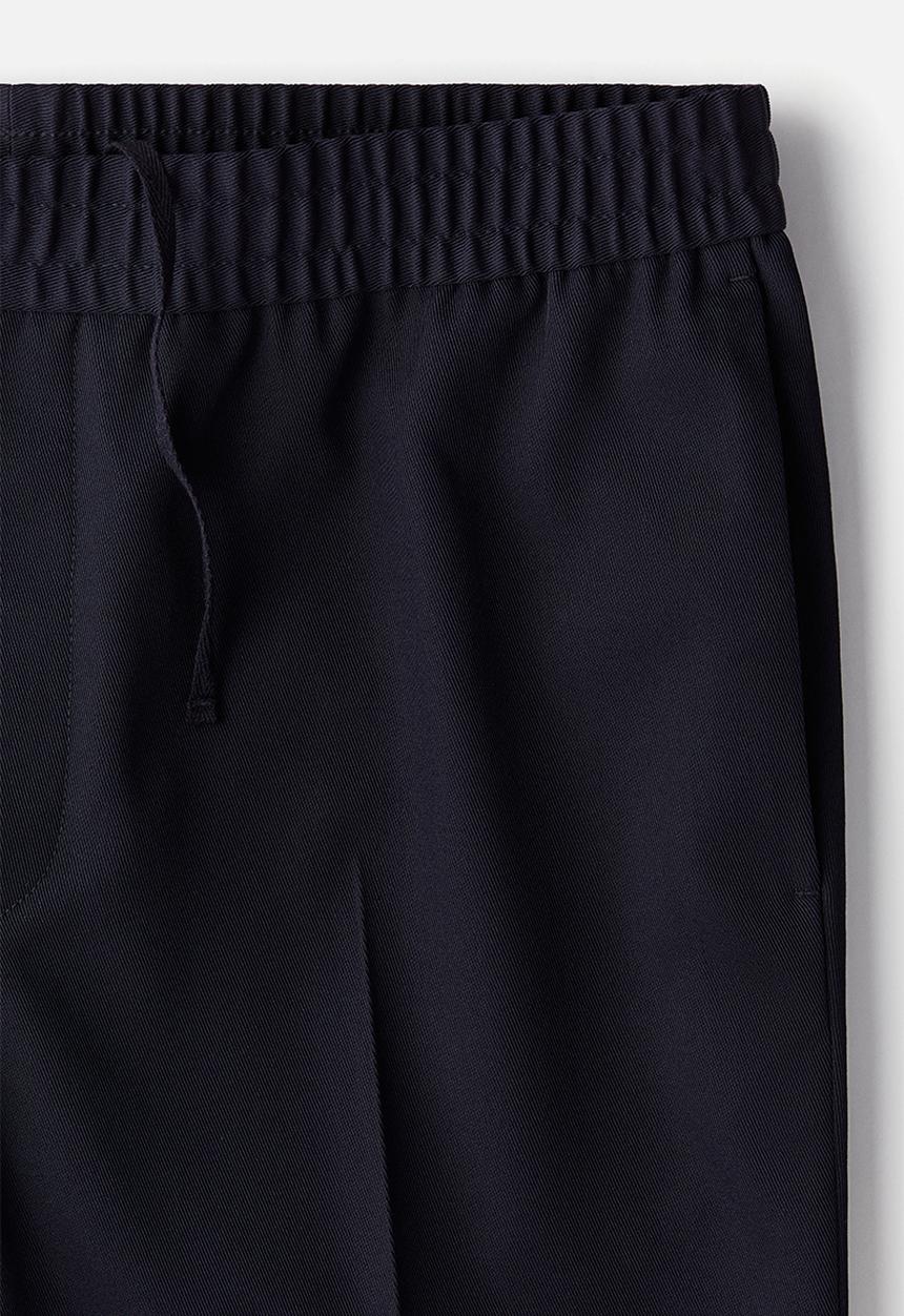 H&M - Slim fit twill trousers - navy blue