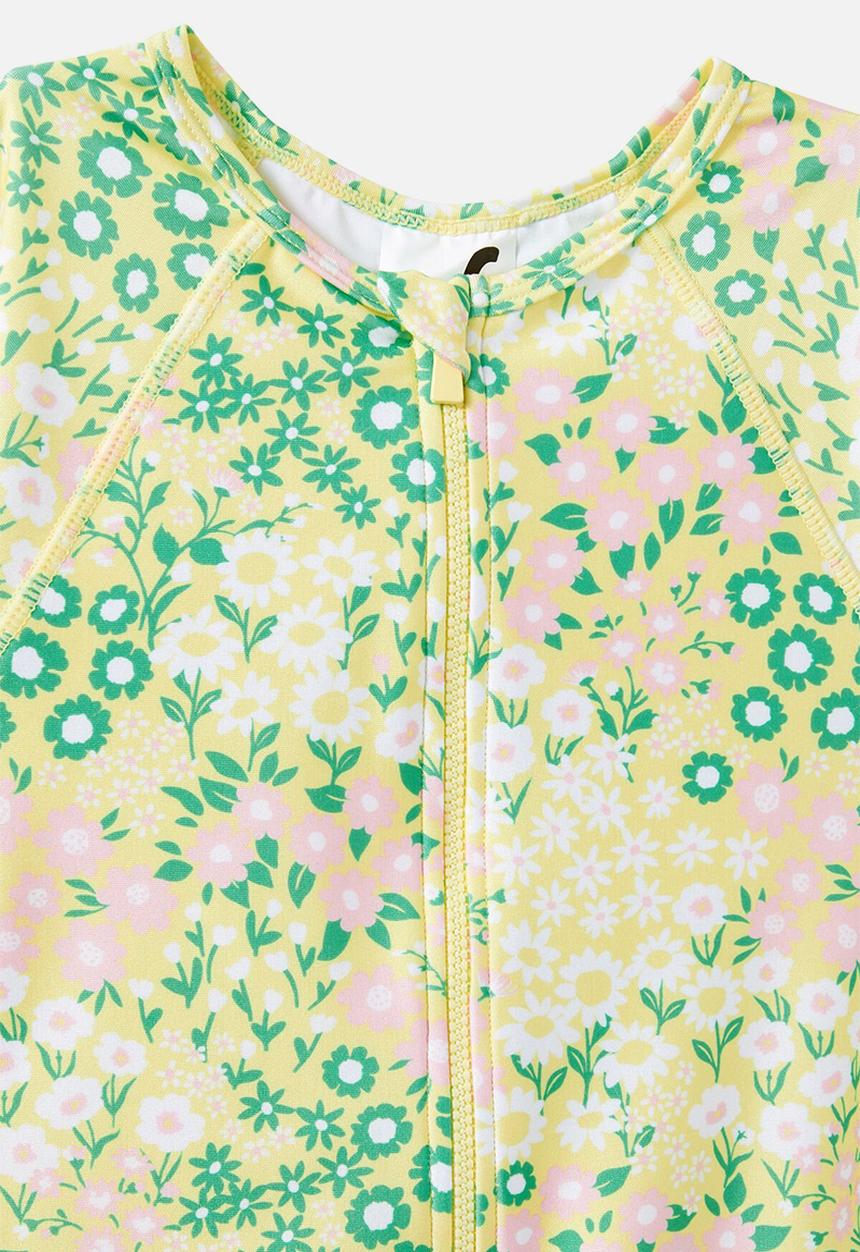 Cotton On - Lydia low bow one piece - baby yellow/floral