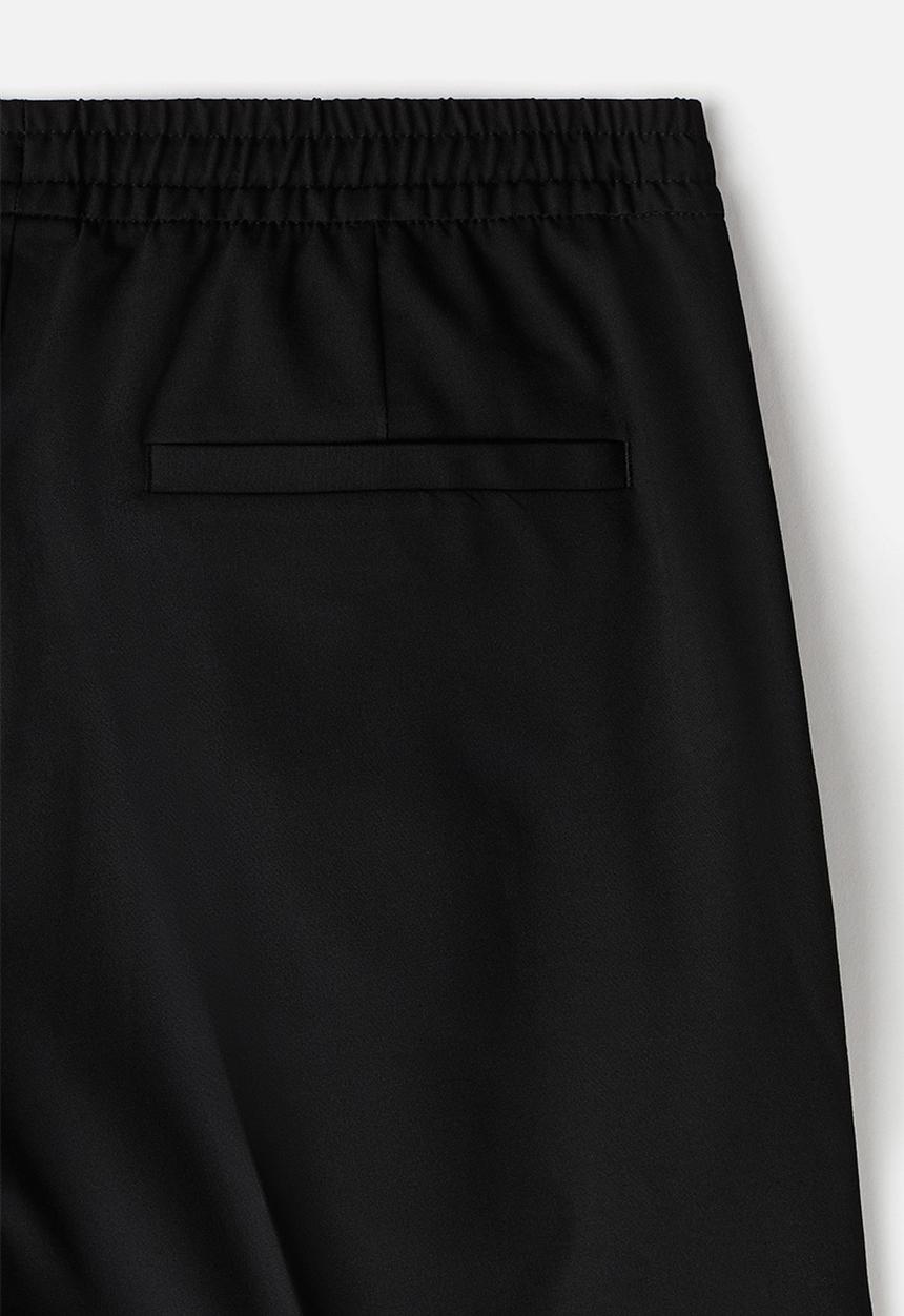 H&M - Slim fit tailored joggers - black