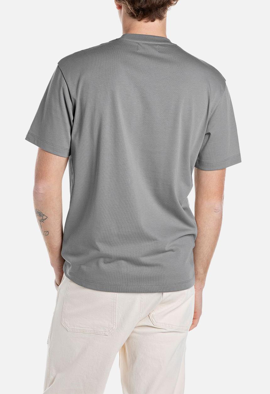 Replay - Replay Logo Tee - Grey Military