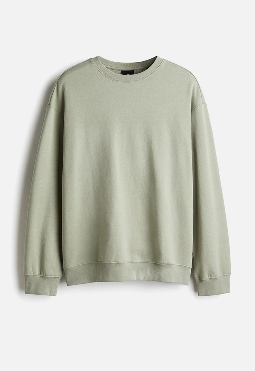 H&M - Loose fit sweatshirt - sage green