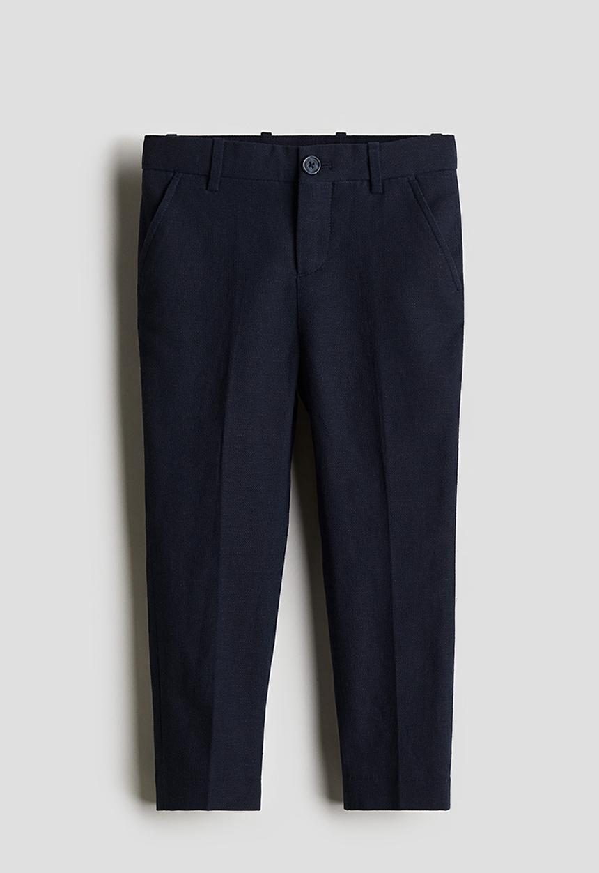 H&M - Slim fit suit trousers - navy blue 