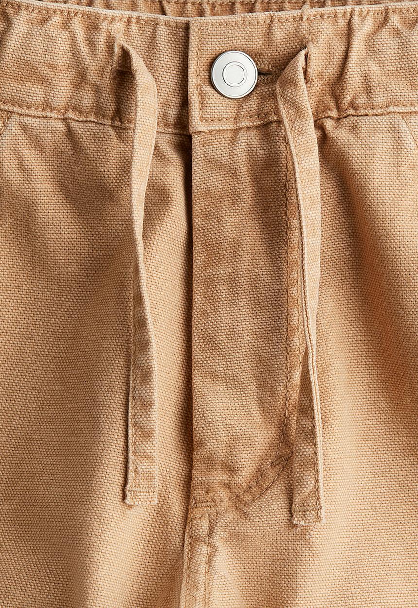 H&M - Canvas cargo trousers - beige