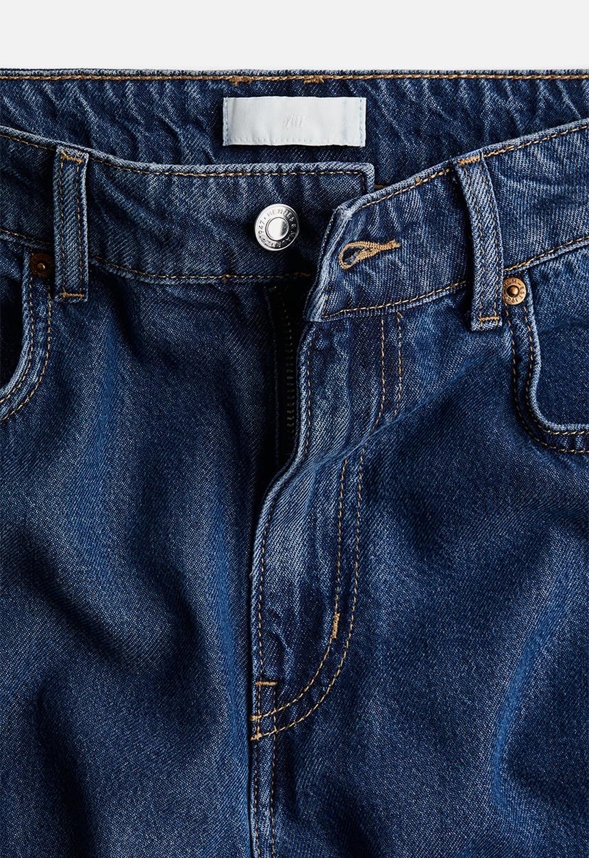 H&M - Wide high jeans - denim blue