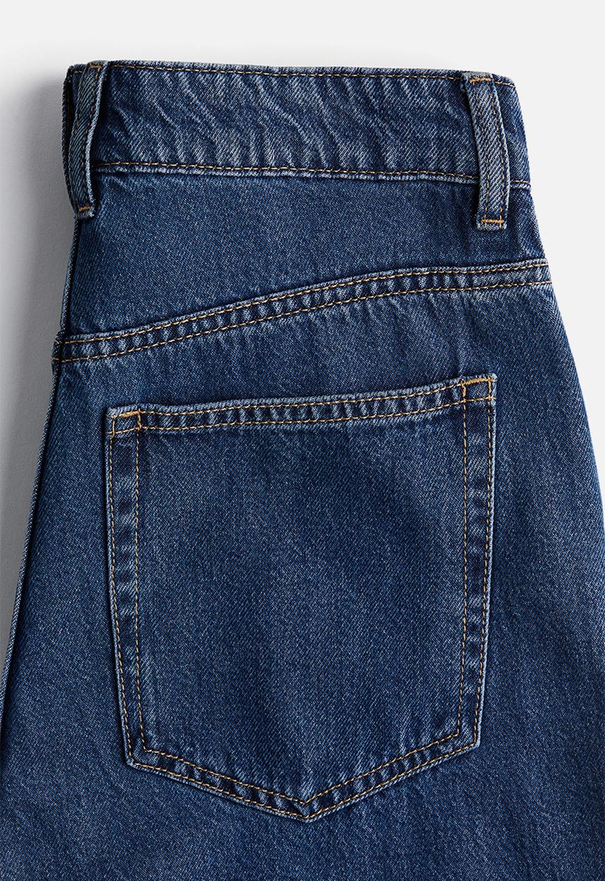 H&M - Wide high jeans - denim blue