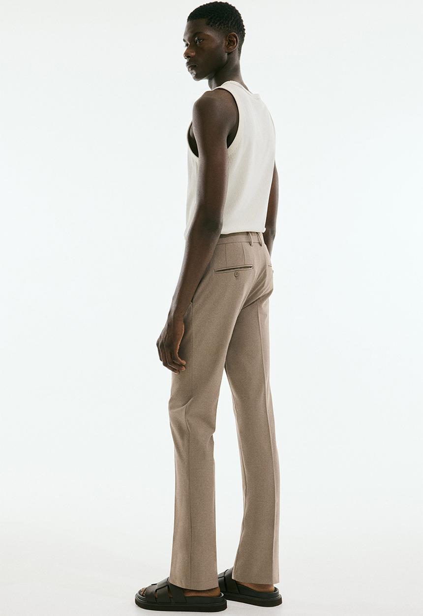 H&M - Slim fit tailored trousers - beige