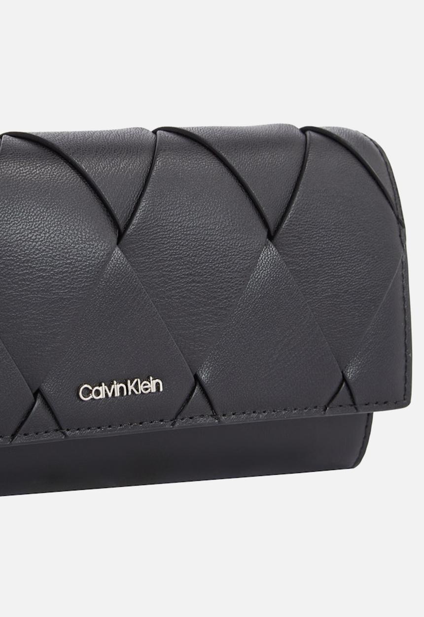 Calvin Klein - Ck woven convertible wallet bag- ck black