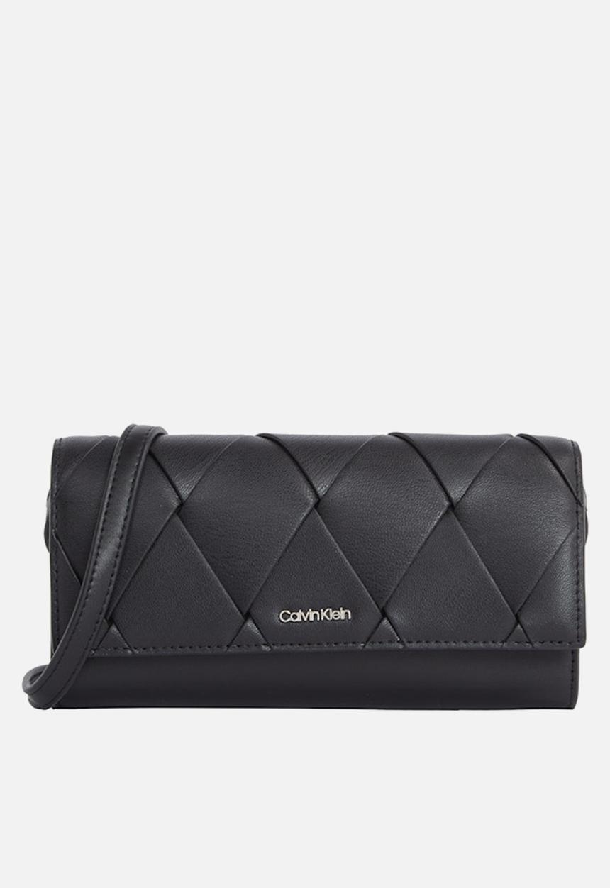 Calvin Klein - Ck woven convertible wallet bag- ck black