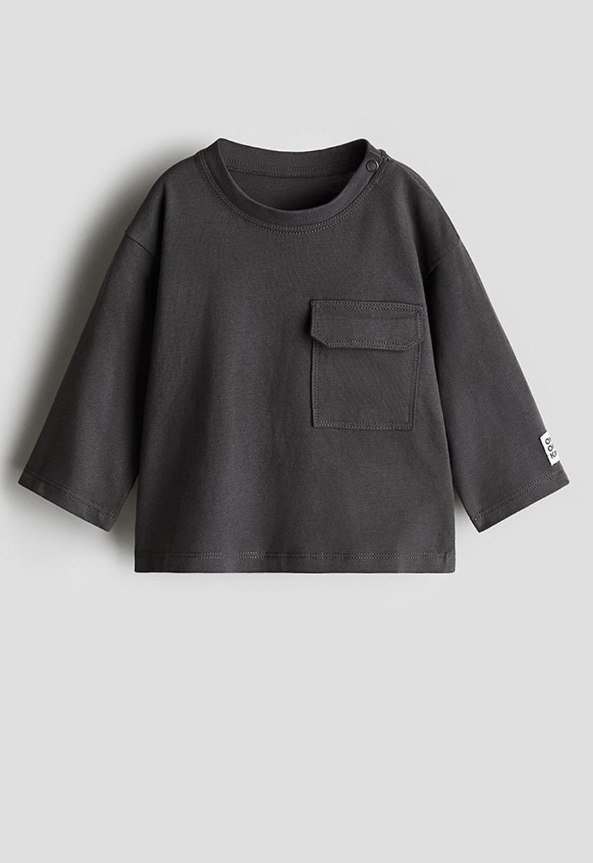 H&M - Long-sleeved t-shirt - dark grey