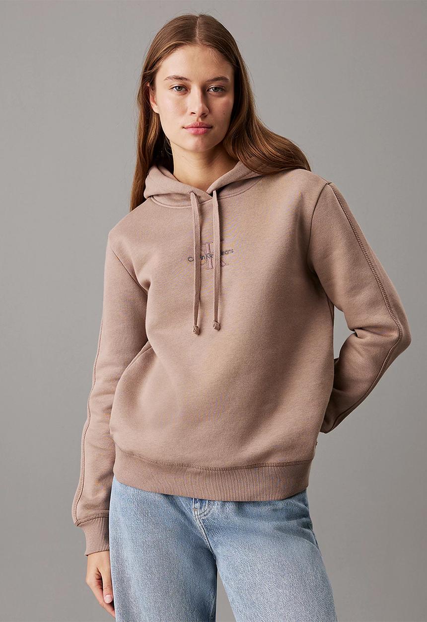 Calvin Klein - Monologo slim tee - taupe gray
