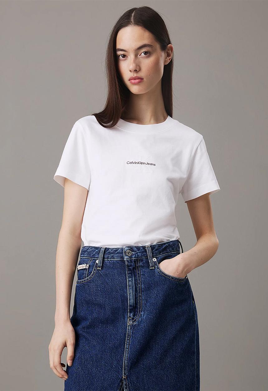 Calvin Klein - Monologo slim tee - bright white