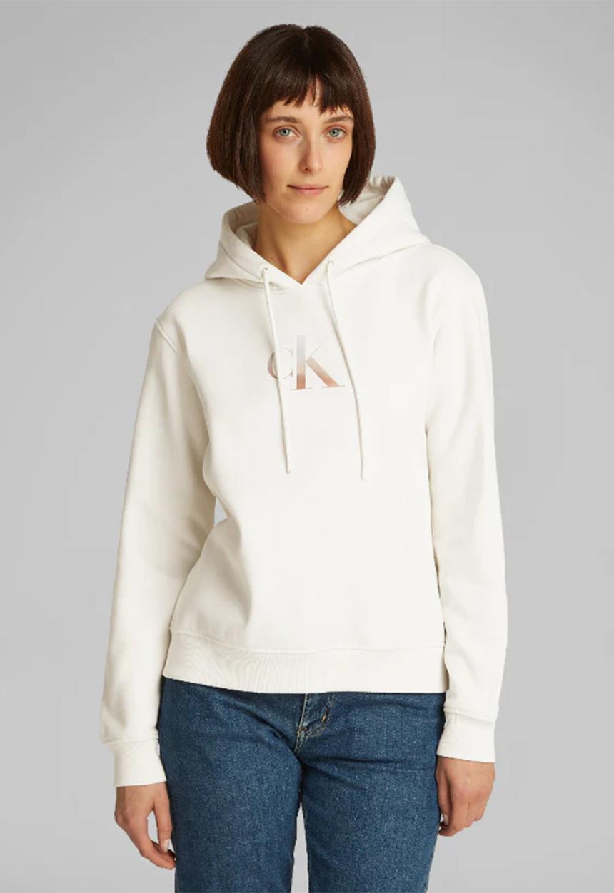 Calvin Klein - Gradient ck hoodie - ivory