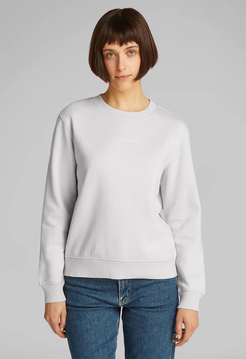 Calvin Klein - Institutional graphic crewneck - moonbeam