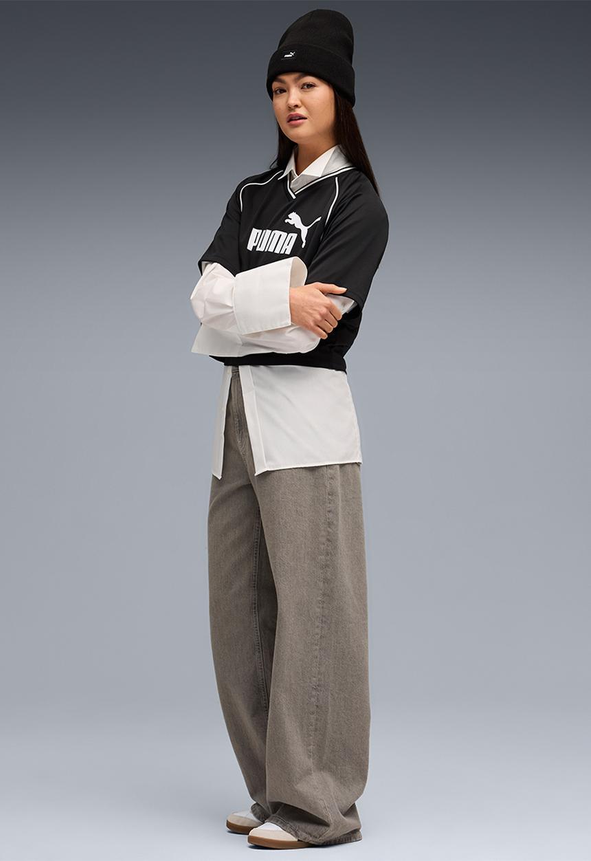 PUMA - ESS Relaxed Cropped Football Jersey PUMA