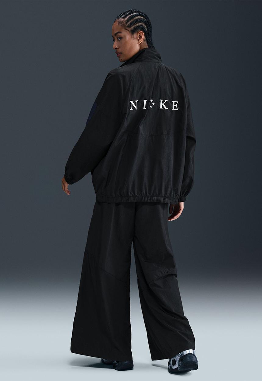 Nike - Nike Wide Leg Woven Pant - Black/Sail
