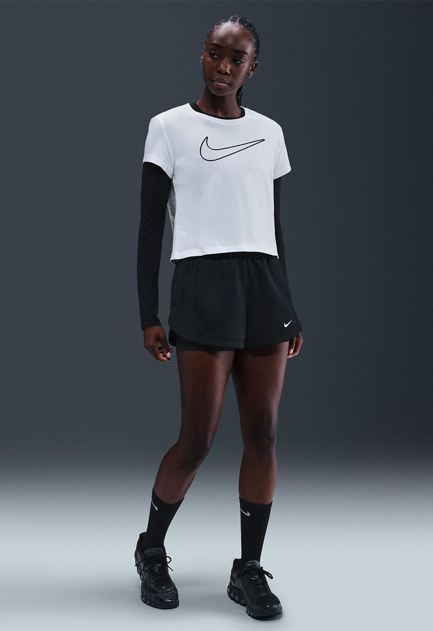 Nike - Nike womens club tee - white/black