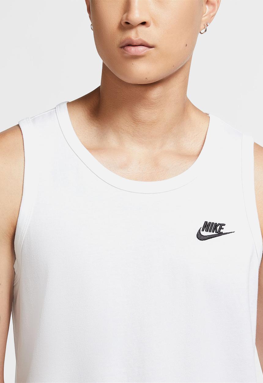 Nike - NSW Club Tank Top - White/Black