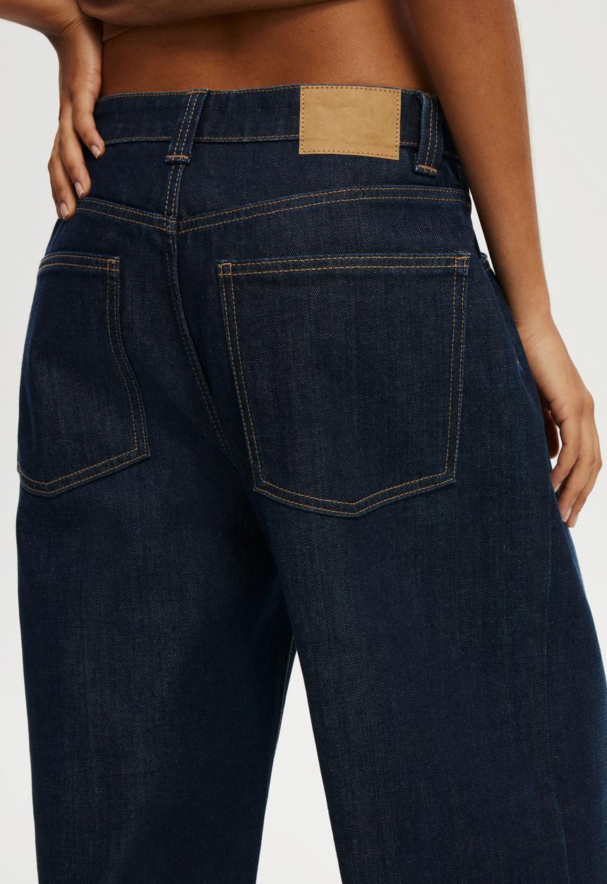 Cotton On - Low super baggy jean - star/blue