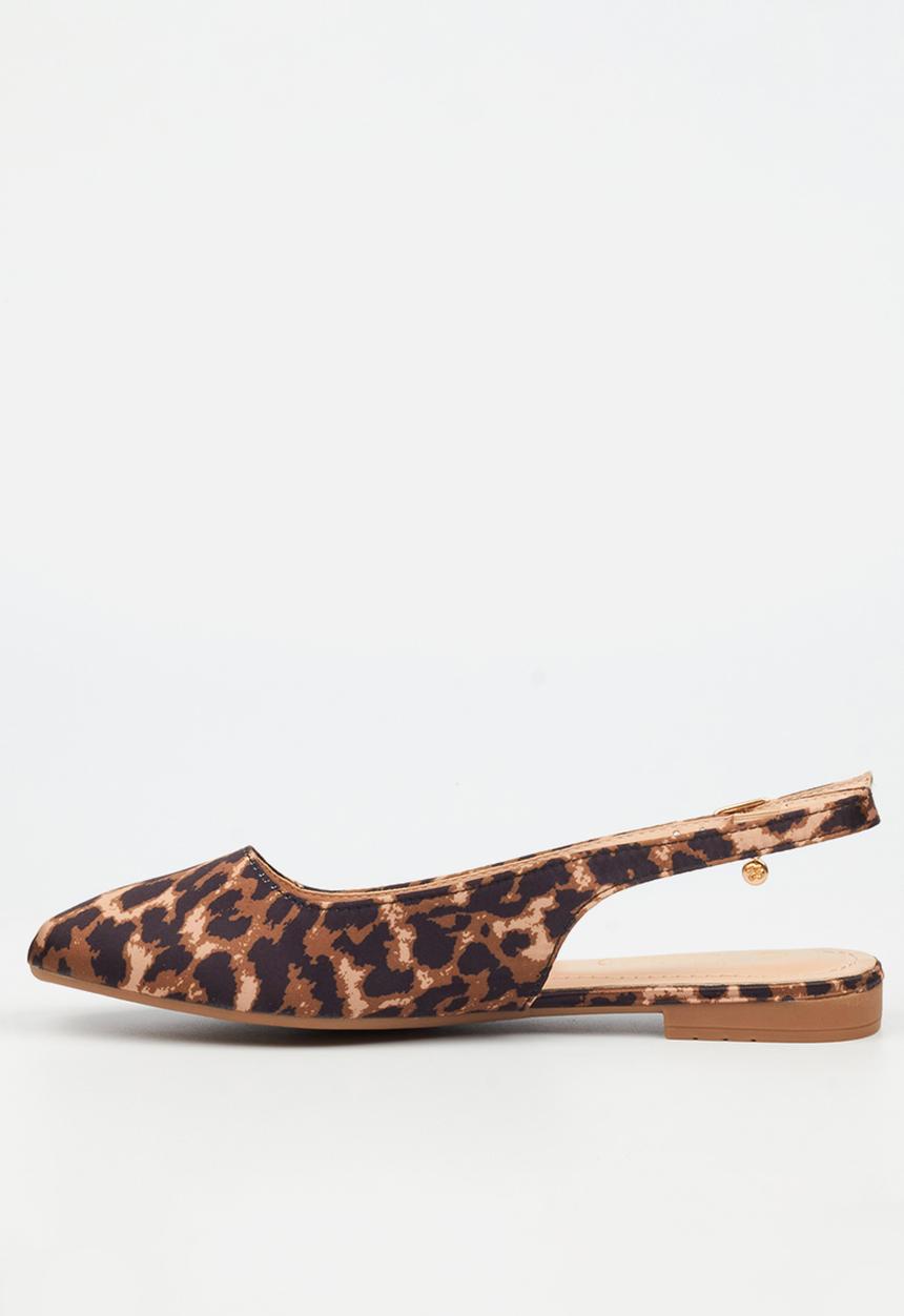 Miss Black - Candice 5 slingback pump - leopard