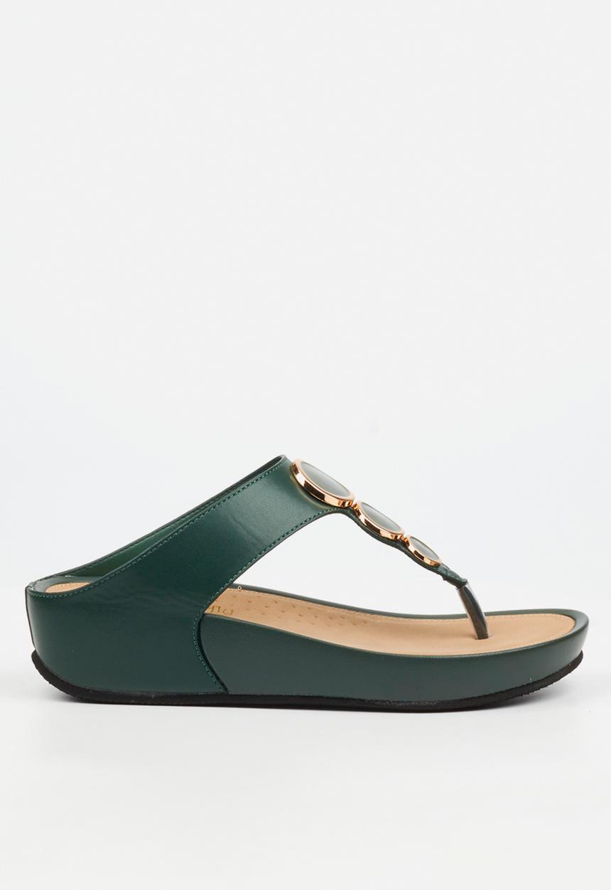 Butterfly Feet - Delia 13 t-bar - green