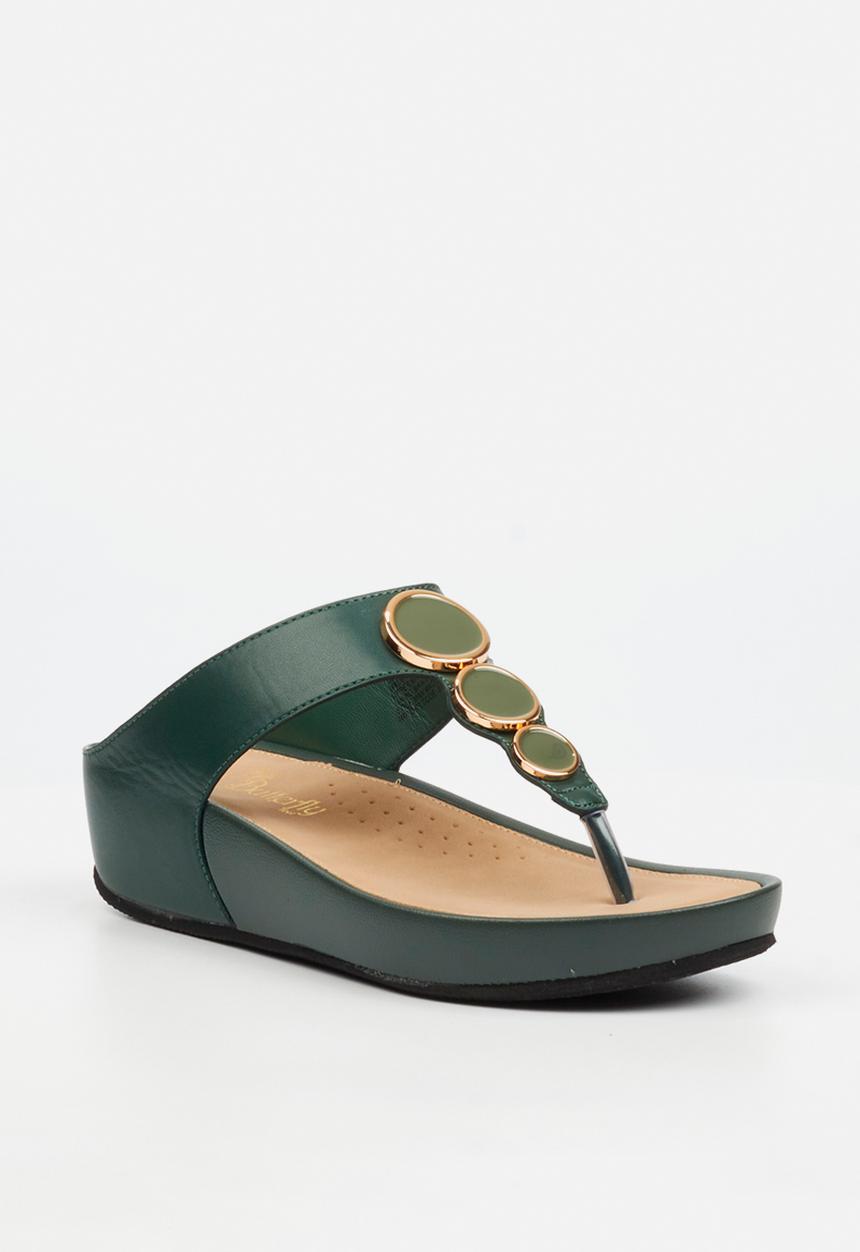 Butterfly Feet - Delia 13 t-bar - green